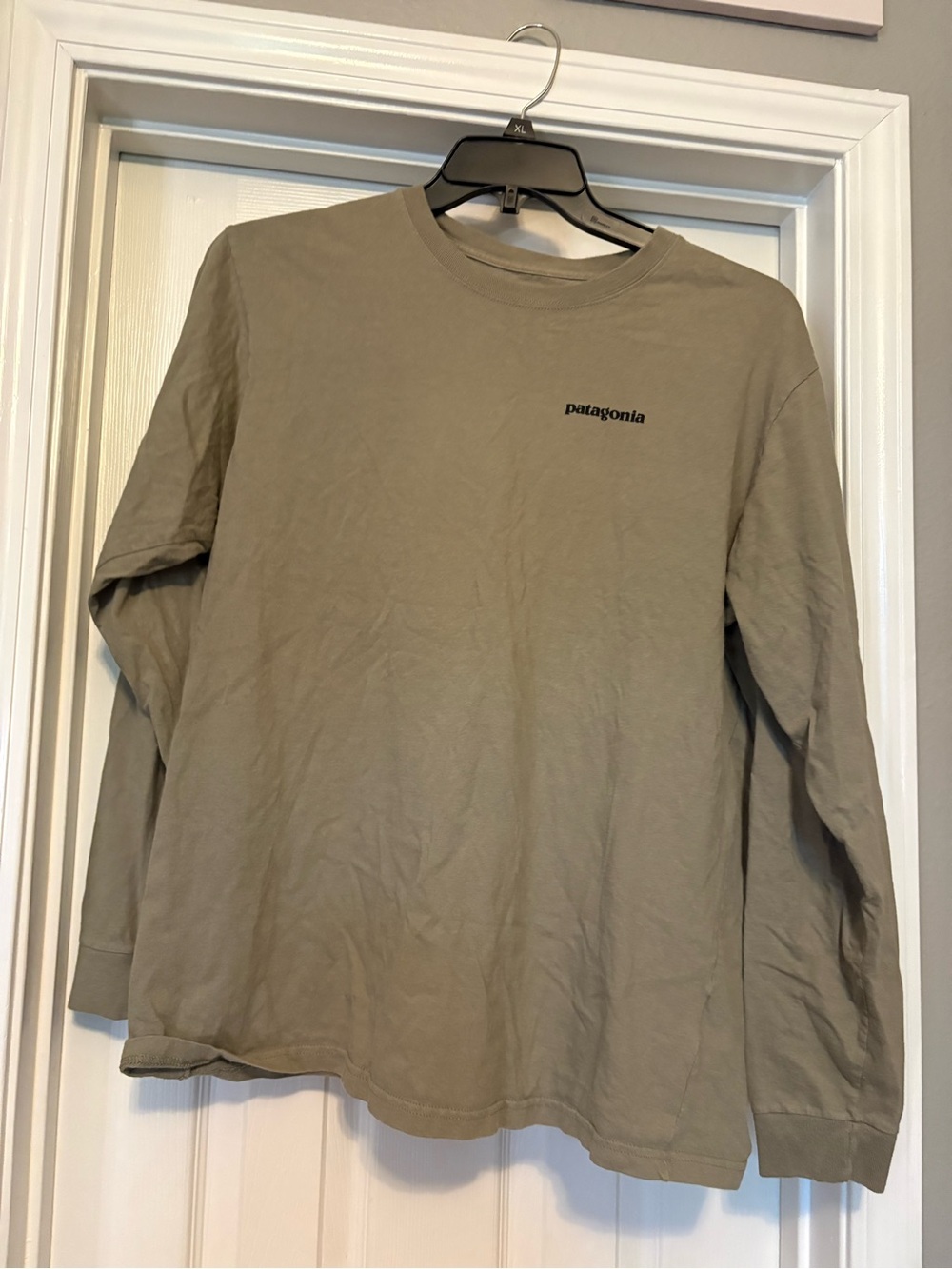 Patagonia Long-Sleeve Crew Tee in Olive Green